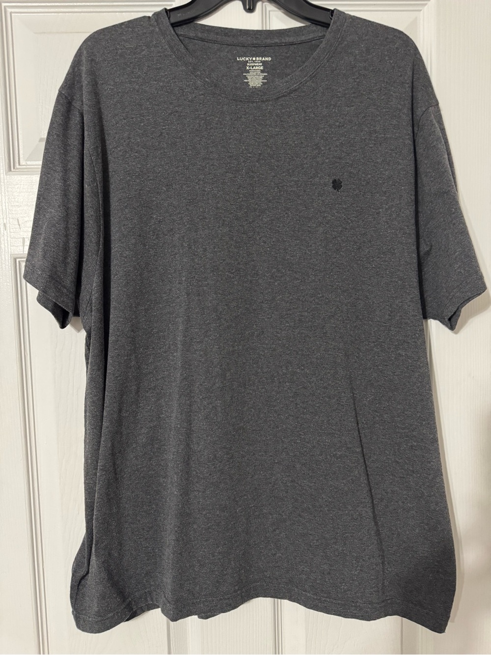 Lucky Brand Men's Charcoal Gray Sleepwear Short Sleeve Crewneck Tee